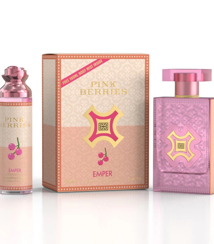 Emper Pink Berries 100ml Eau De Parfum + Free 100ml Body Mist Inside