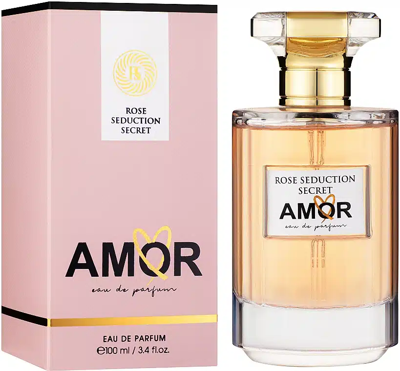 Fragrance World Rose Seduction Secret Amor 100 ml Eau De Parfum Floral Woody scent