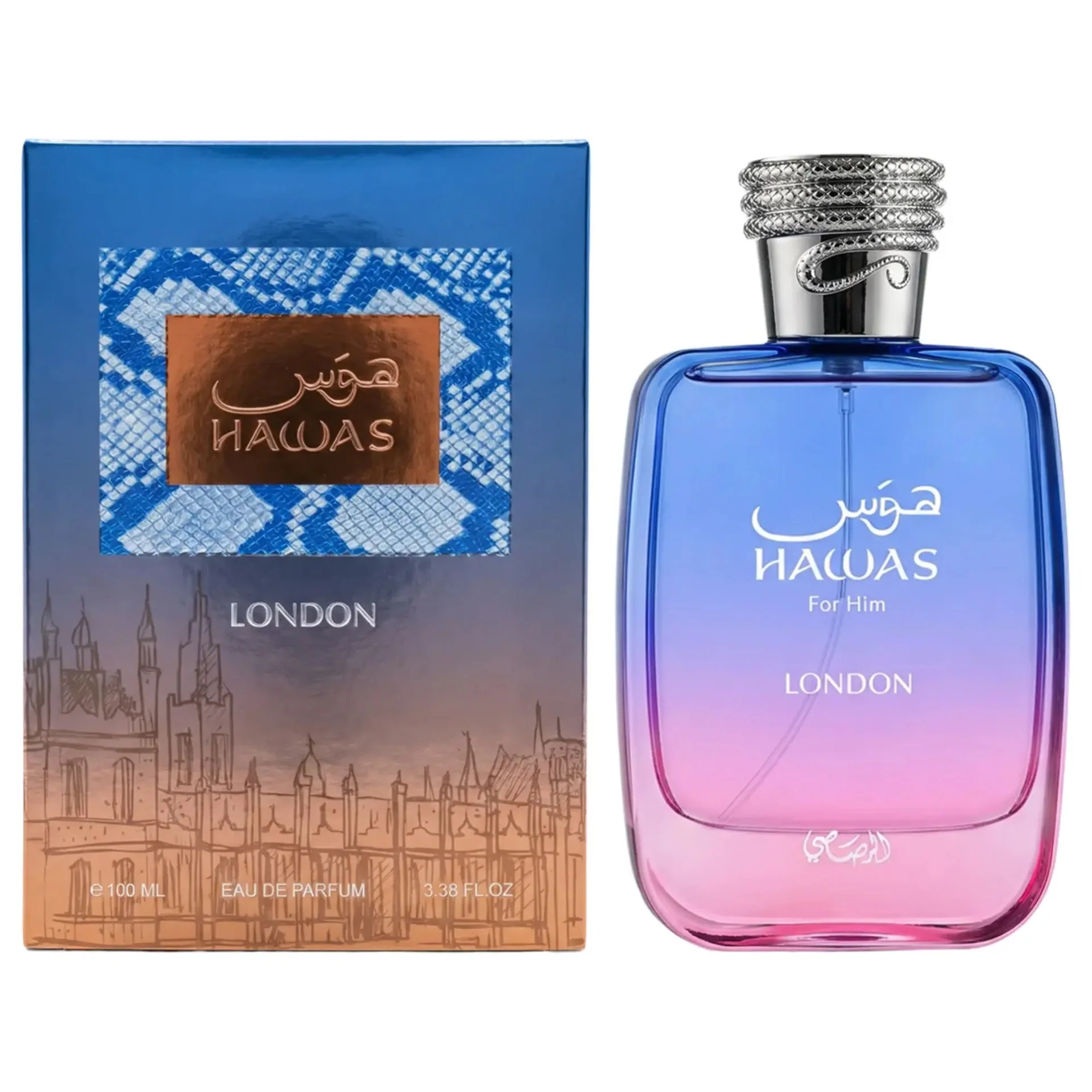 Hawas London Perfume 100ml EDP Rasasi - Image 2